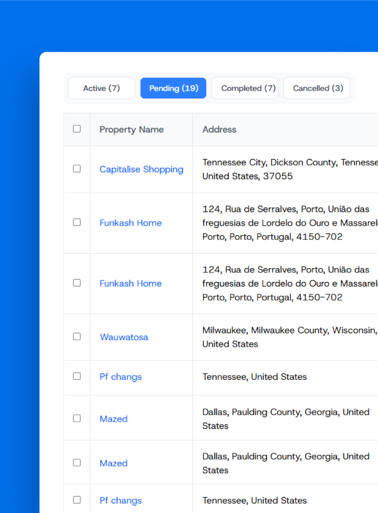 AI-driven facility insights dashboard